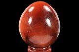 Colorful, Polished Carnelian Agate Egg - Madagascar #134555-1